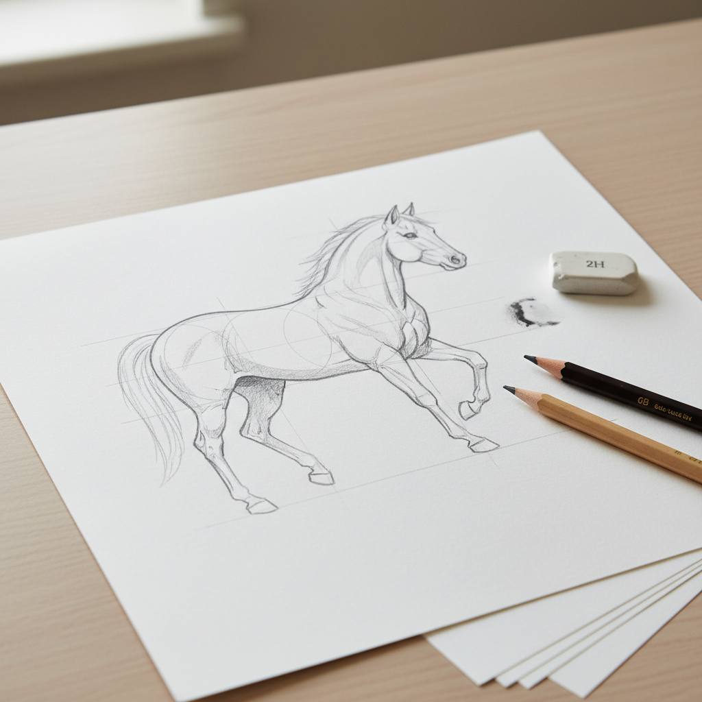 Õpetus: Kuidas joonistada hobust vaid mõne minutiga